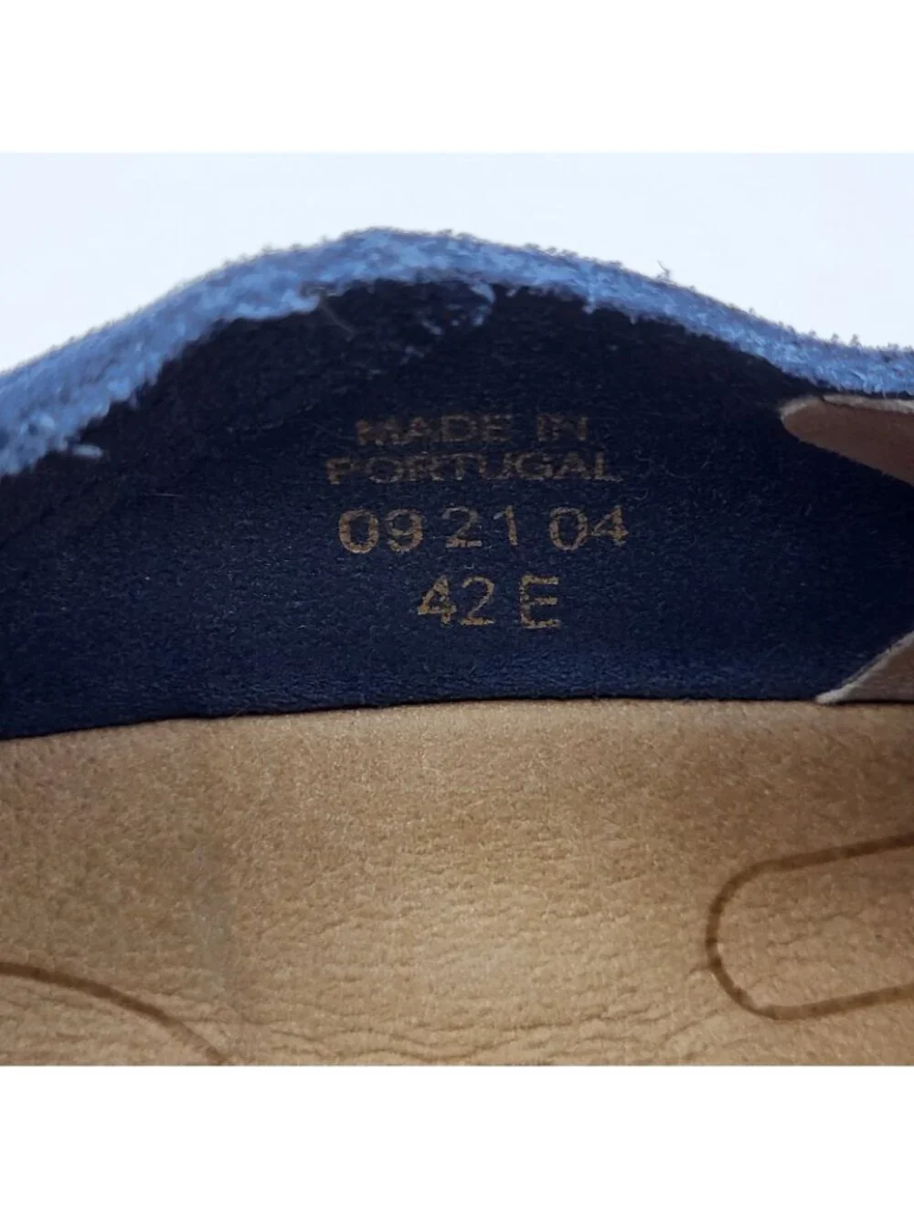 Birkenstock Callan Men’s Slip-On Suede Shoes Size 42 9 US Navy Cork Sole